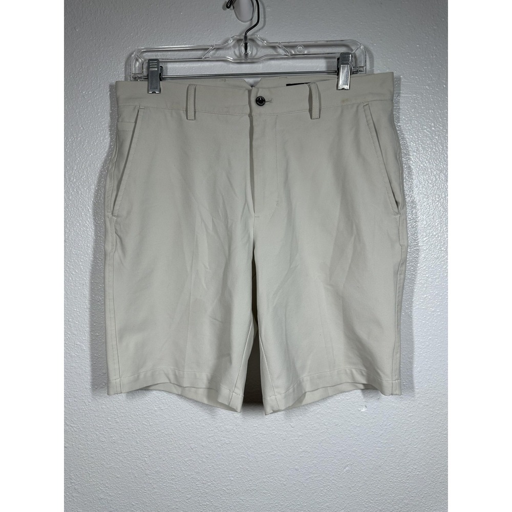 Dunning Golf Shorts Mens 30 Khaki Beige Performance Stretch Comfort Lightweight